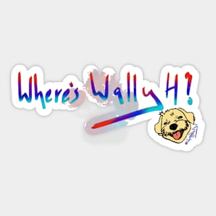 Where’s Wally H? Sticker